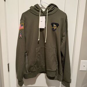 NFL Women’s Olive Green Vikings Hoodie